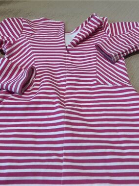 Bitz kids Pink and White Striped Long Sleeve Dress
